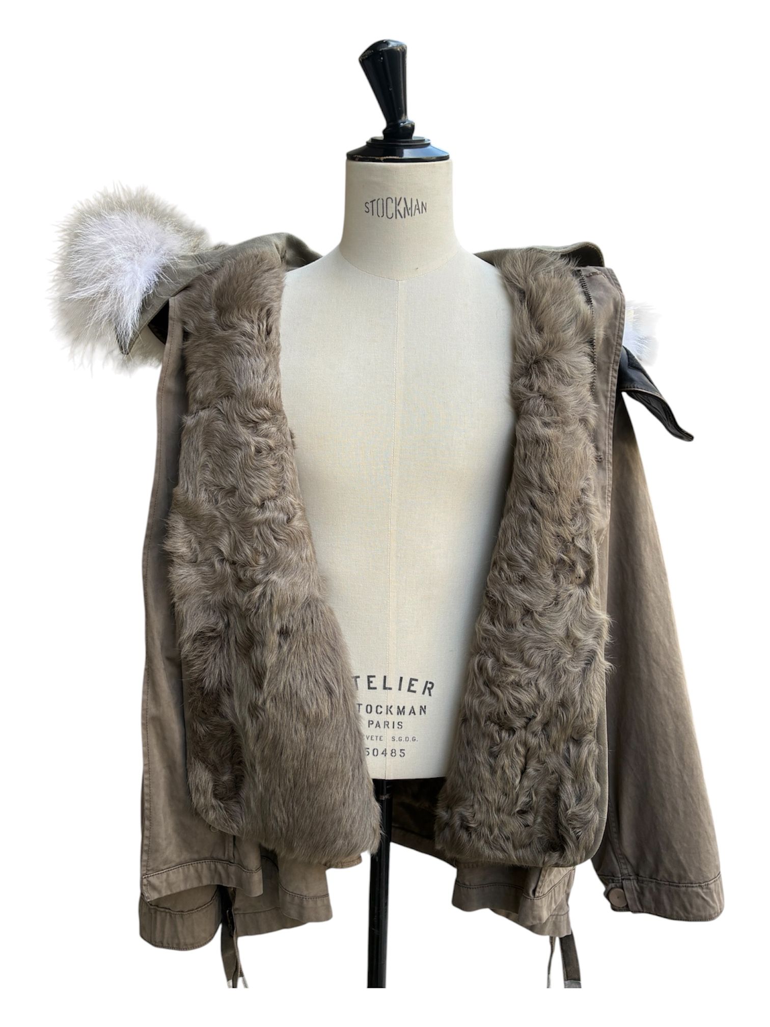 Garment dyed short mods with fur liner / 2026AW / NEW