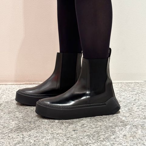 Chelsea cubics sneaker / スニーカー / ショートブーツ / チェルシーブーツ / レザー / ブラック /