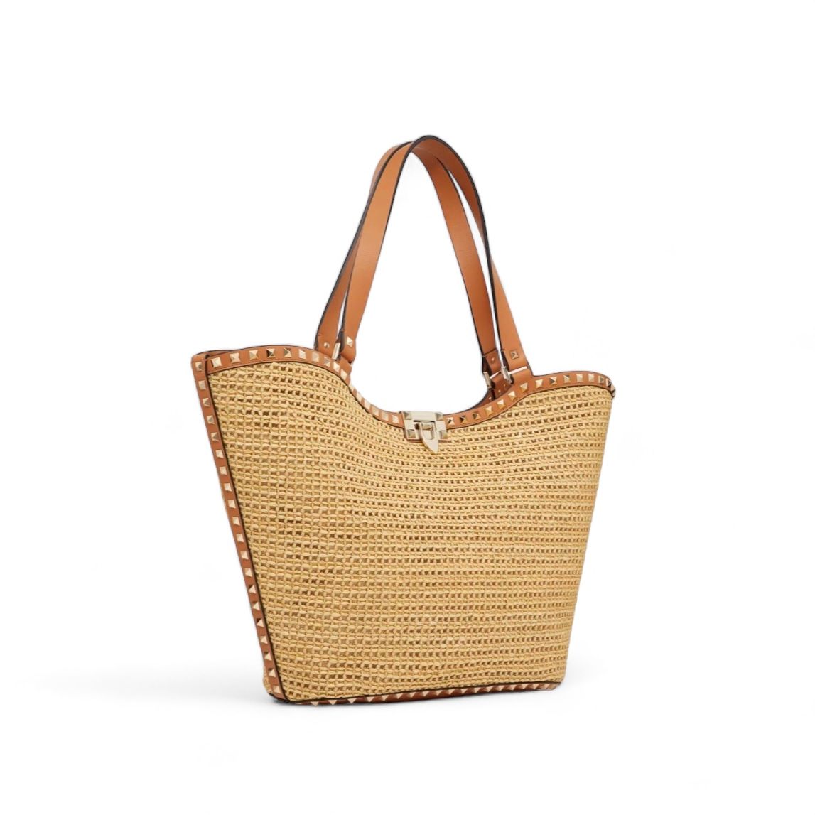 セール☆Valentino☆ロックスタッズ ラフィアショッピングバッグ na8T5TUMEaEH.jpg?width=768