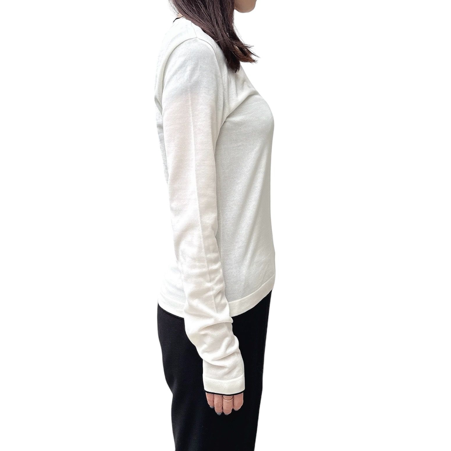 The Tricot sweater トリコット セーター / アシンメトリー / ホワイト / 24AW