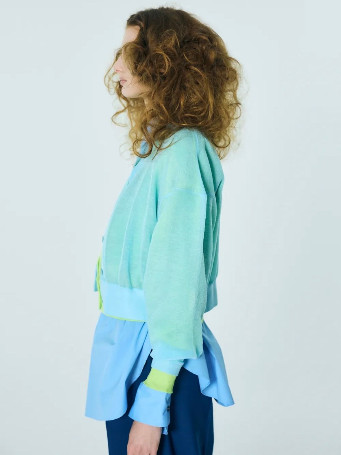 SHEER CARDIGAN / カーディガン / ニット / ライトブルー / 2026SS new