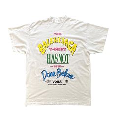 NOT BEEN DONE Tシャツ オーバーサイズ / ヴィンテージジャージー / ホワイト / ユニセックス / 24AW NEW