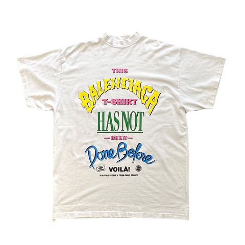NOT BEEN DONE Tシャツ オーバーサイズ / ヴィンテージジャージー / ホワイト / ユニセックス / 24AW NEW