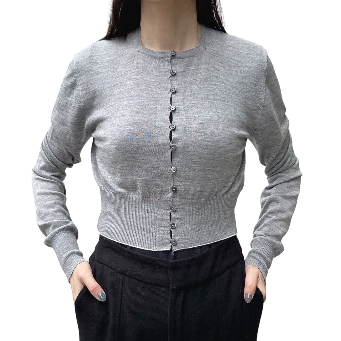 The Spiaggia cardigan スピアッジャ カーディガン / グレー / 24AW