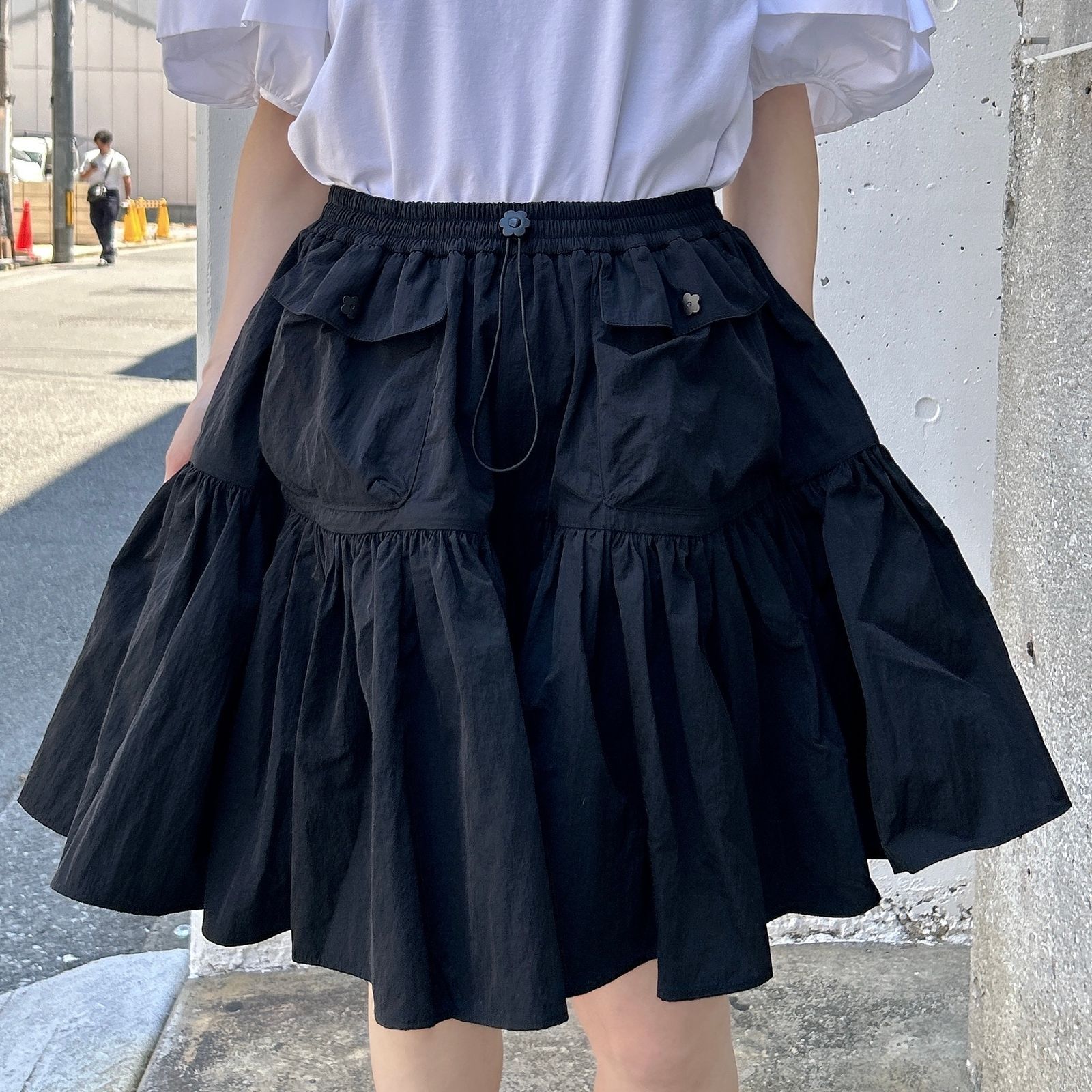 BLAIR SKIRT ブレアスカート / リサイクルタフタ / ブラック / 2025 AW NEW