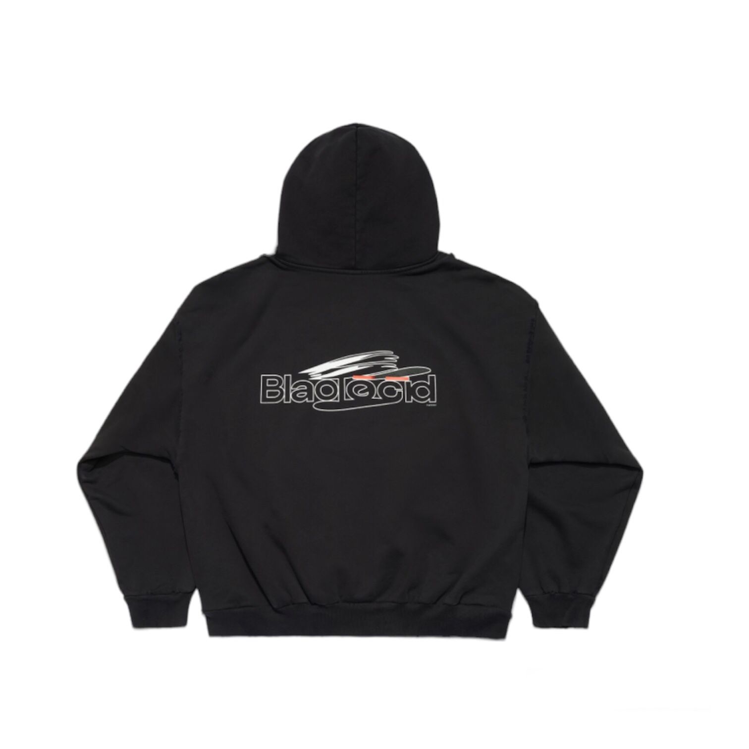 AI Generated Hoodie ミディアムフィット ブラック/ホワイト /ユニセックス