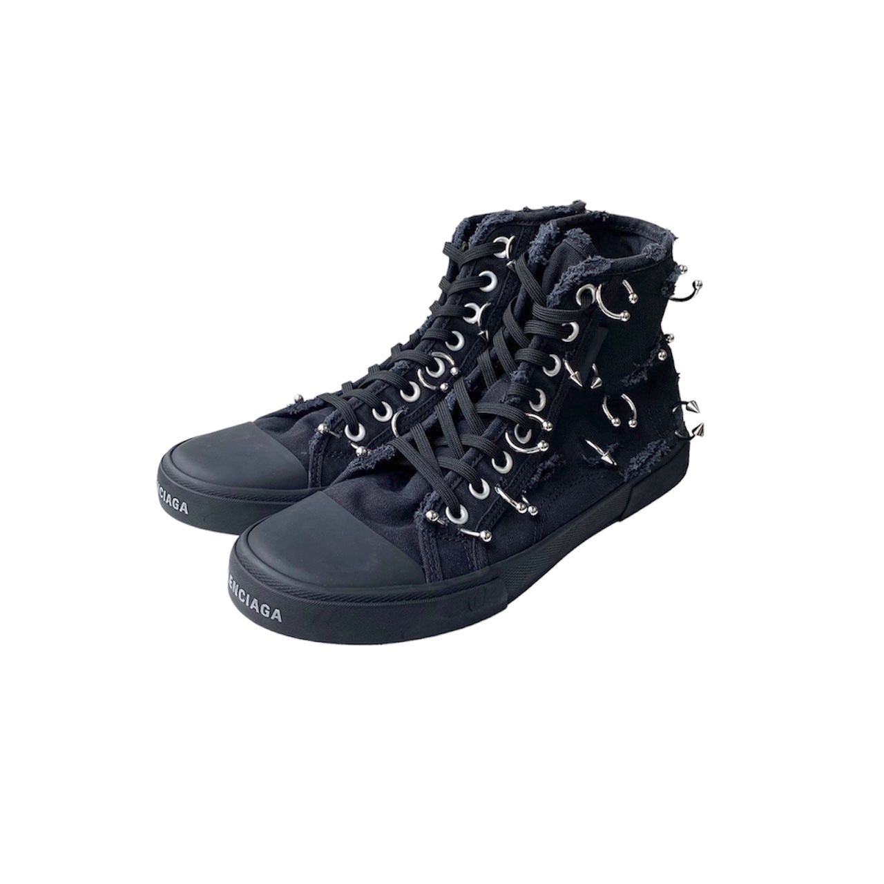 BALENCIAGA Paris High Top ブラック デストロイド•中国製