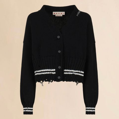 ディシェベルト調 コットン製 カーディガン / ブラック / 25aw new