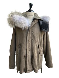 Garment dyed short mods with fur liner / 2026AW / NEW
