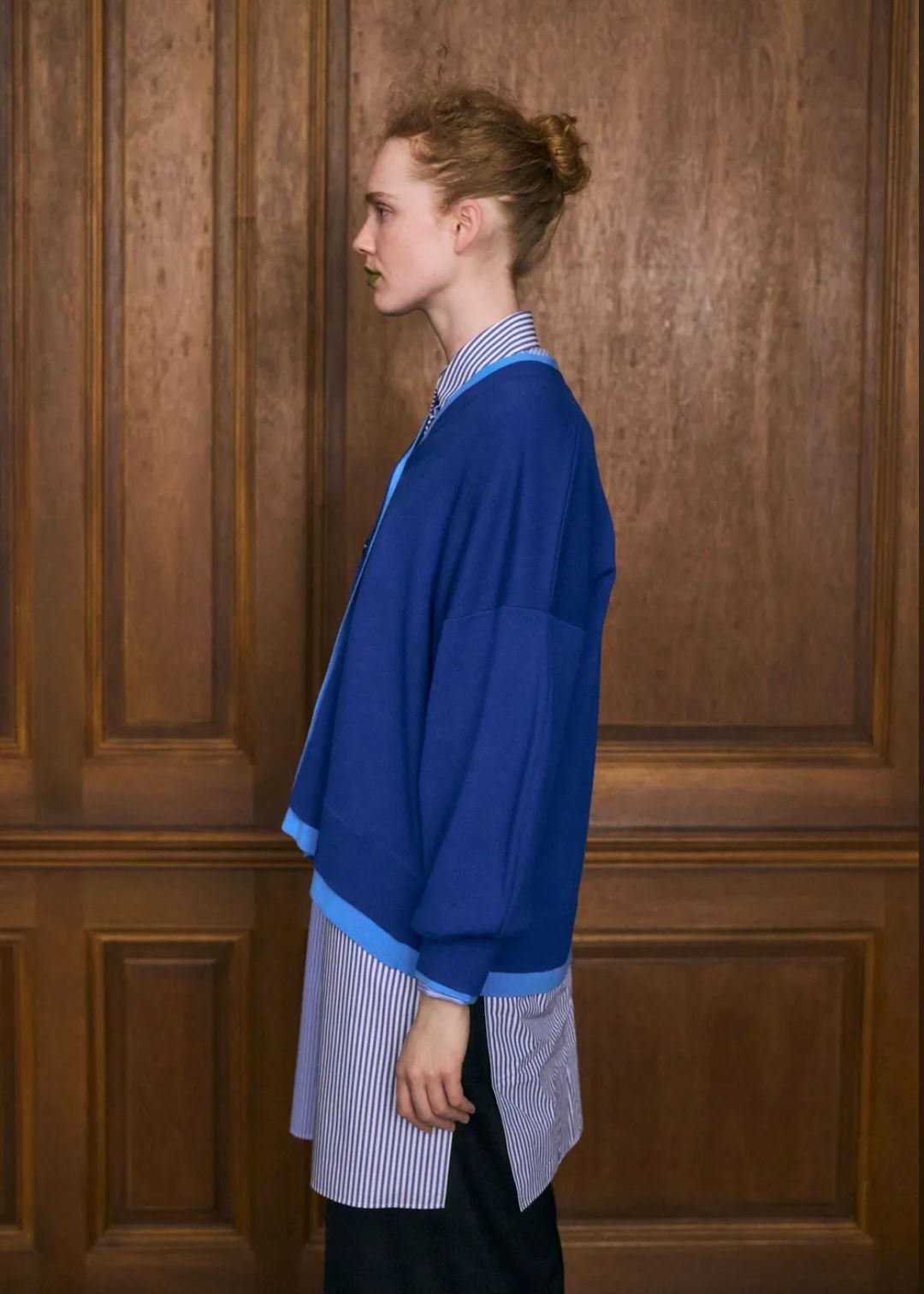 FAKE-LAYERED CARDIGAN / カーディガン / グリーン / 2025AW new