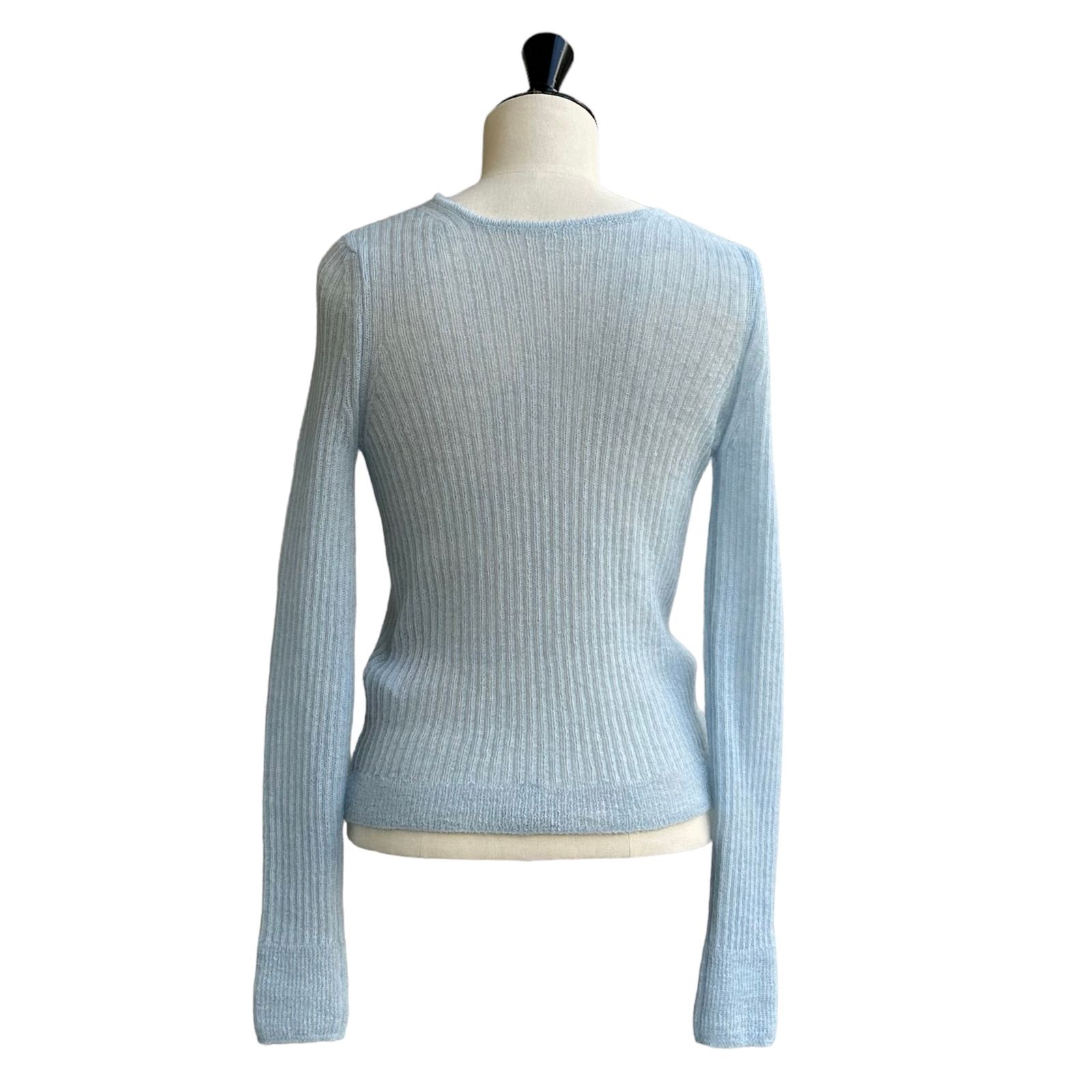 Rib knit tops / ニット / セーター / リブニット / スカイブルー