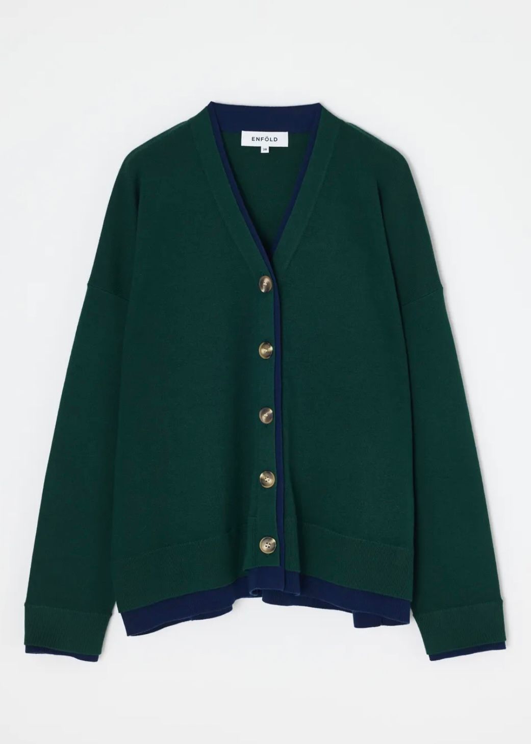 FAKE-LAYERED CARDIGAN / カーディガン / グリーン / 2025AW new