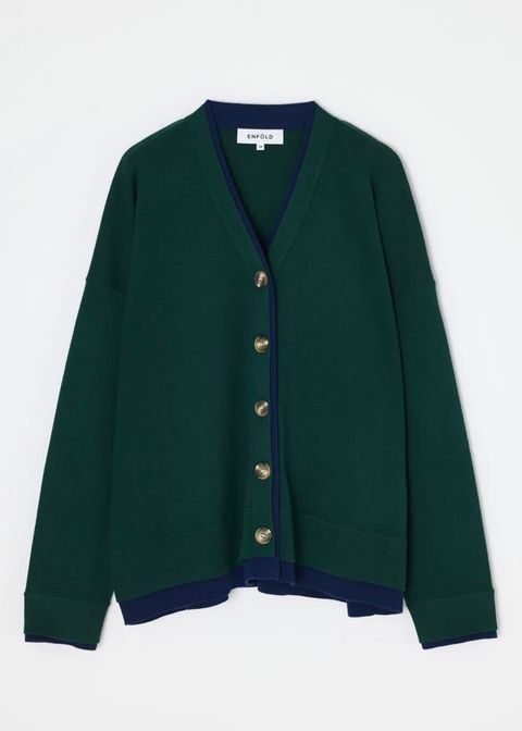 FAKE-LAYERED CARDIGAN / カーディガン / グリーン / 2025AW new