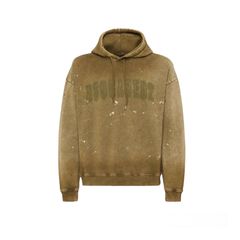DELAVÈ RELAX FIT HOODIE SWEATSHIRT ダメージ加工フーディー