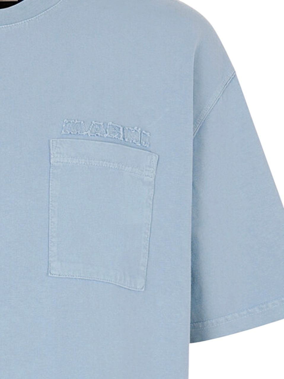 Marniパッチ コットンTシャツ/ ライトブルー/ 2026SS NEW