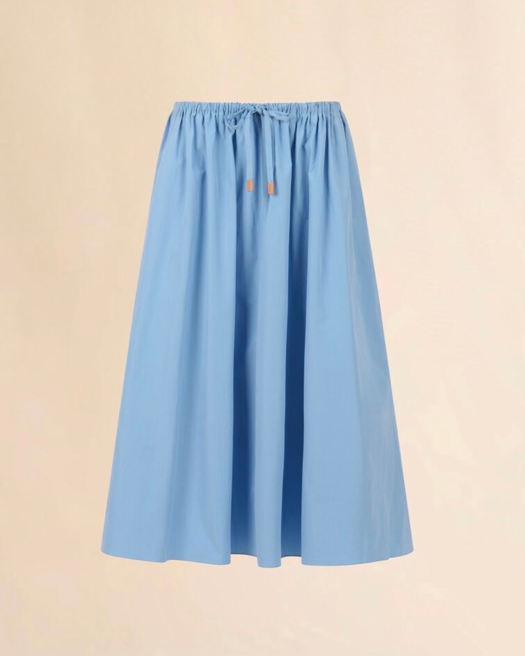 オーガニックポプリン ドローストリングスカート / ウィメンズ / スカート / ブルー / 2026ss NEW