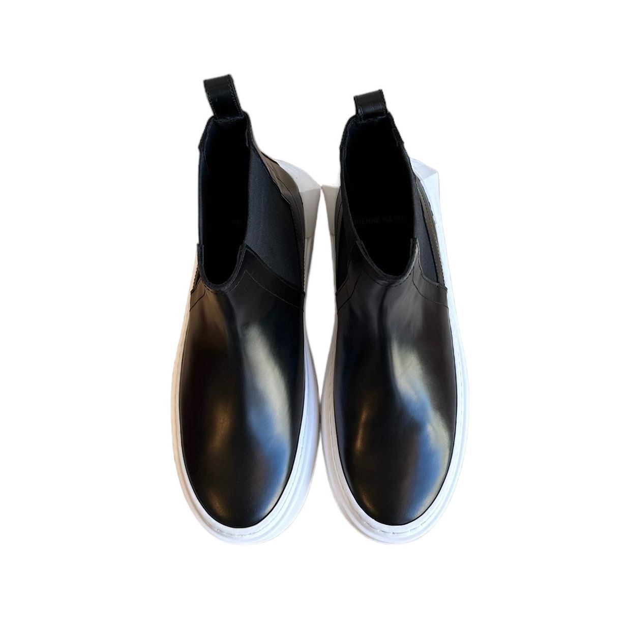Chelsea cubics sneaker / スニーカー / ショートブーツ / チェルシーブーツ / レザー / ブラック / ホワイト