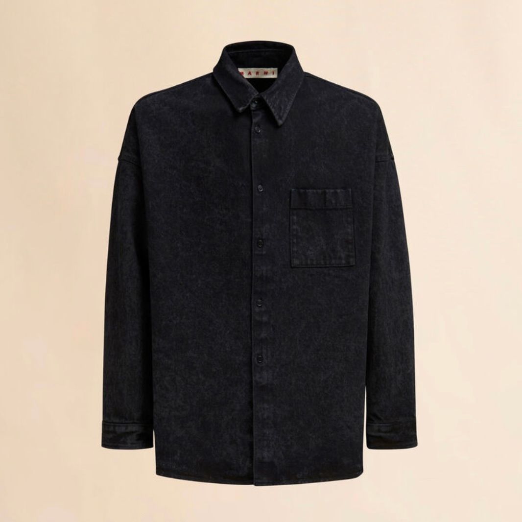 MARNI BLACK DENIM SHIRT/ 2025AW NEW