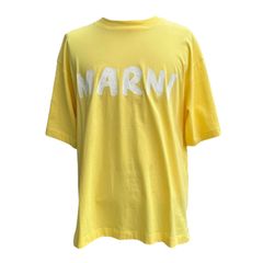 MARNI/ イエロー /クルーネックTシャツ(ボクシーフィット)/ユニセックス