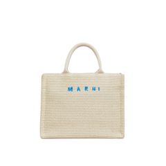 ラフィアエフェクト スモールトートバッグ / ホワイト / 25SS new