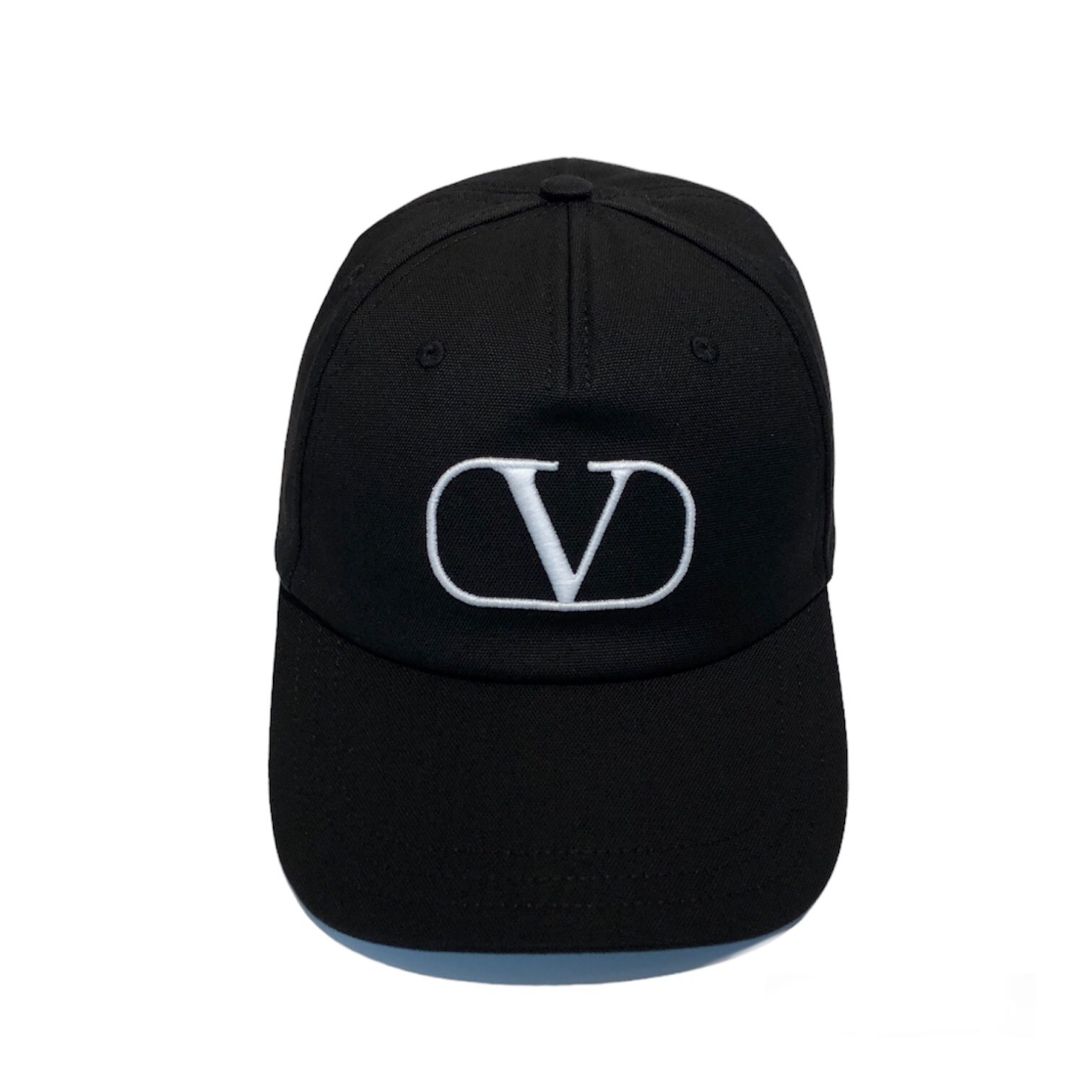 Vロゴ シグネチャー ベースボールキャップ / 帽子 / ブラック（ロゴ/ホワイト） / メンズ - 58(S)