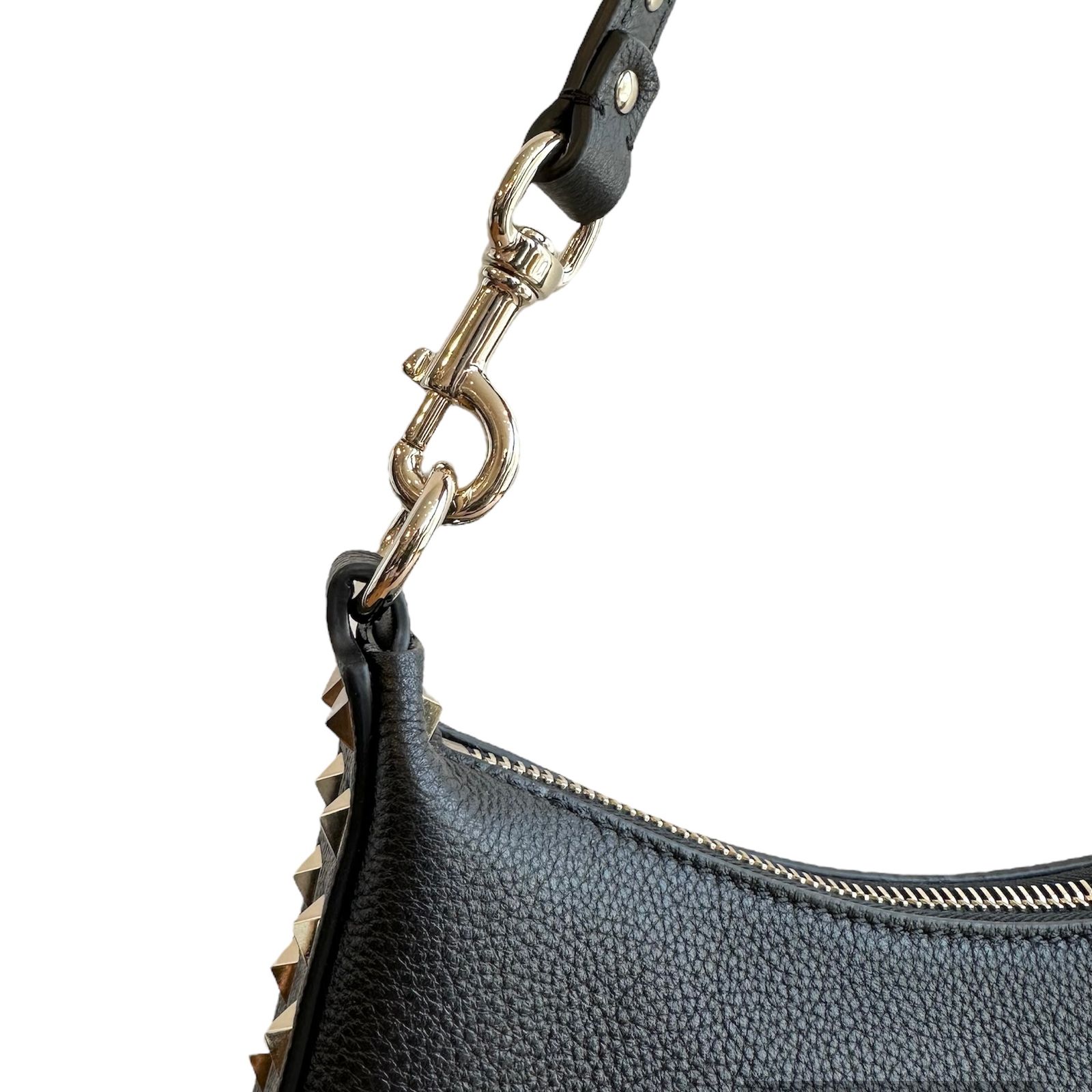 VALENTINO - Rock studs grained Calfskin hobo bag / バッグ