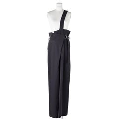 ONE SHOULDER SARROUEL TROUSERS / ショルダーストラップパンツ / ダークグレー / 2025SS new
