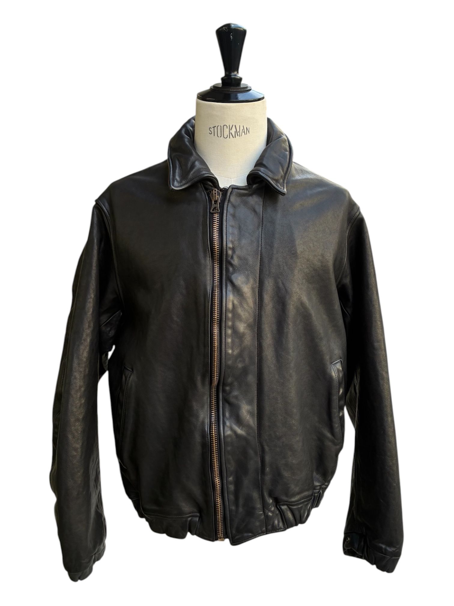 Garment dyed cow leather blouson / 2026AW / NEW