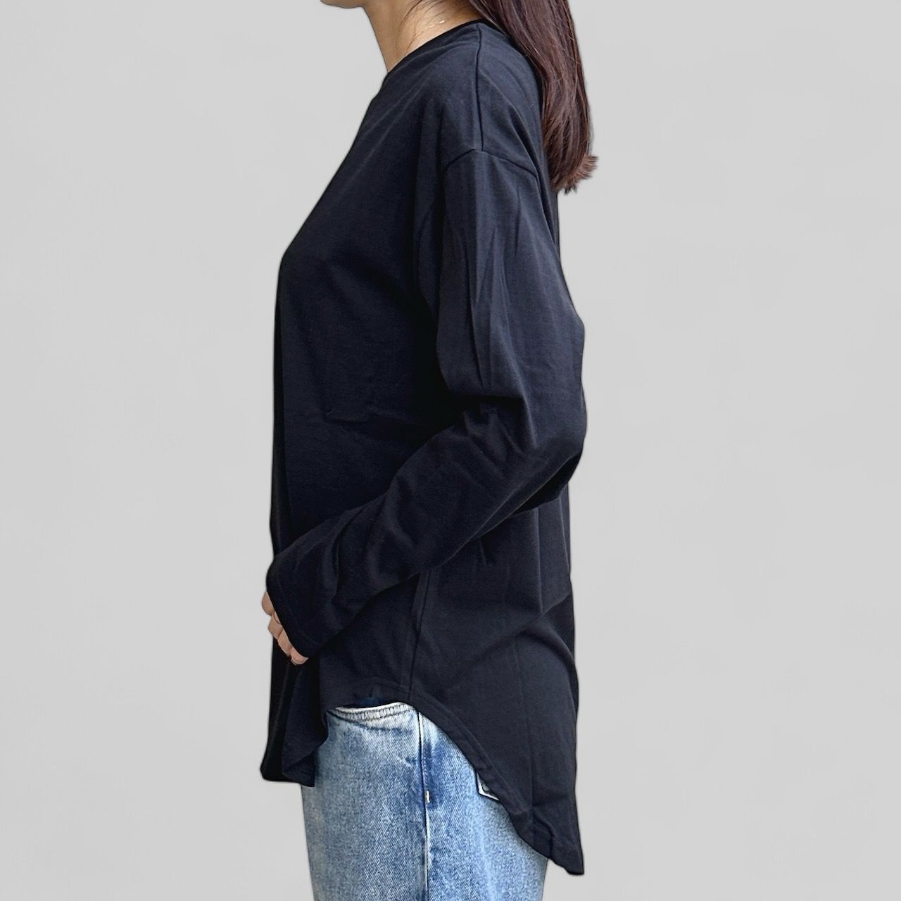 GIZA Cotton Shirt GALAXY-ORIGINAL 世界一を着る / カットソー / ブラック