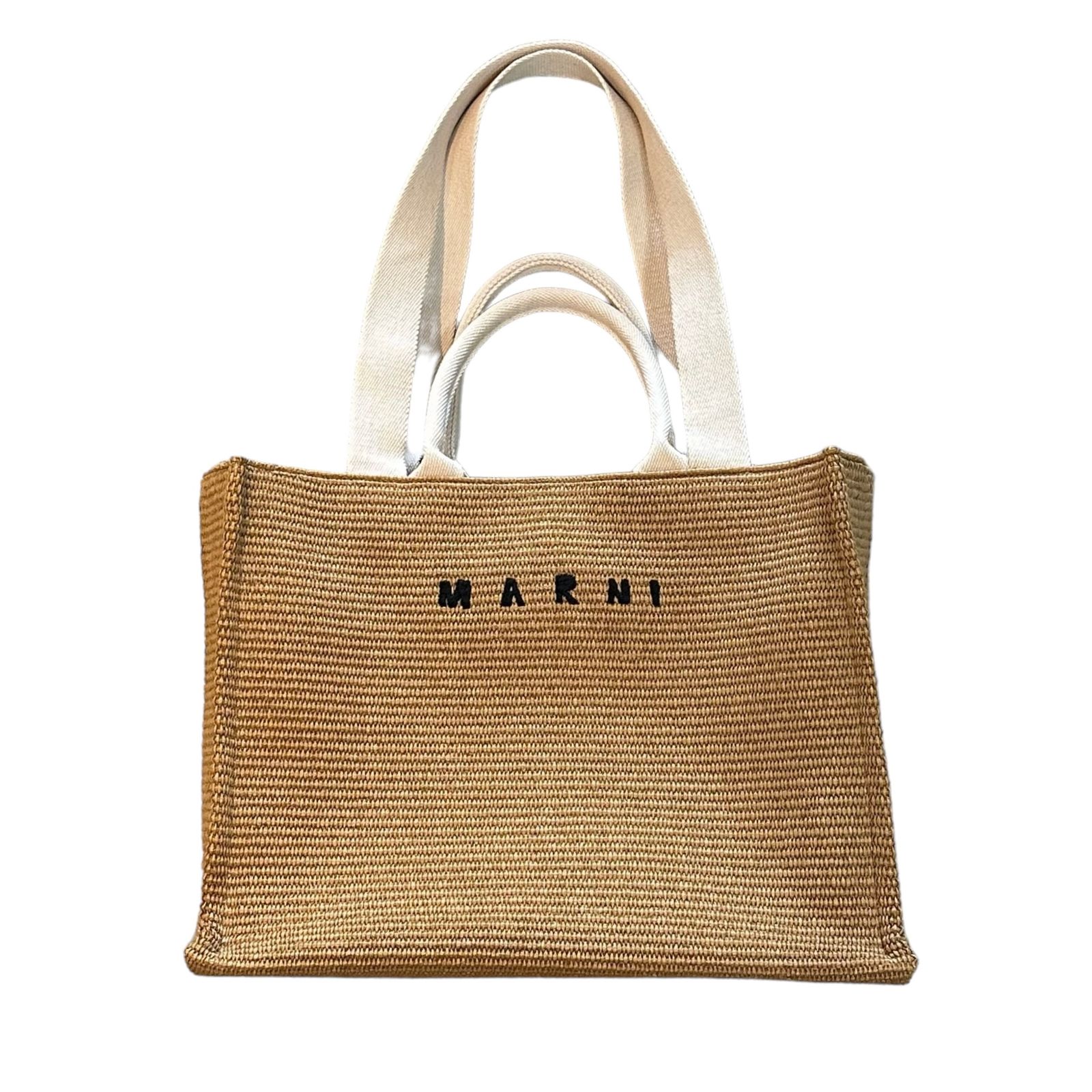 関税/送料込【MARNI】ナチュラル トートバッグ MARNI - ナチュラル ラージトートバッグ / トートバッグ