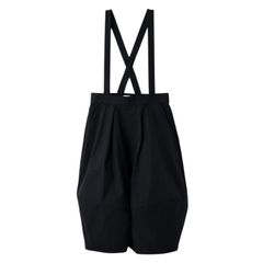 BERMUDA OVERALLS / バルーンシルエット サロペット / ブラック / 2025AW new
