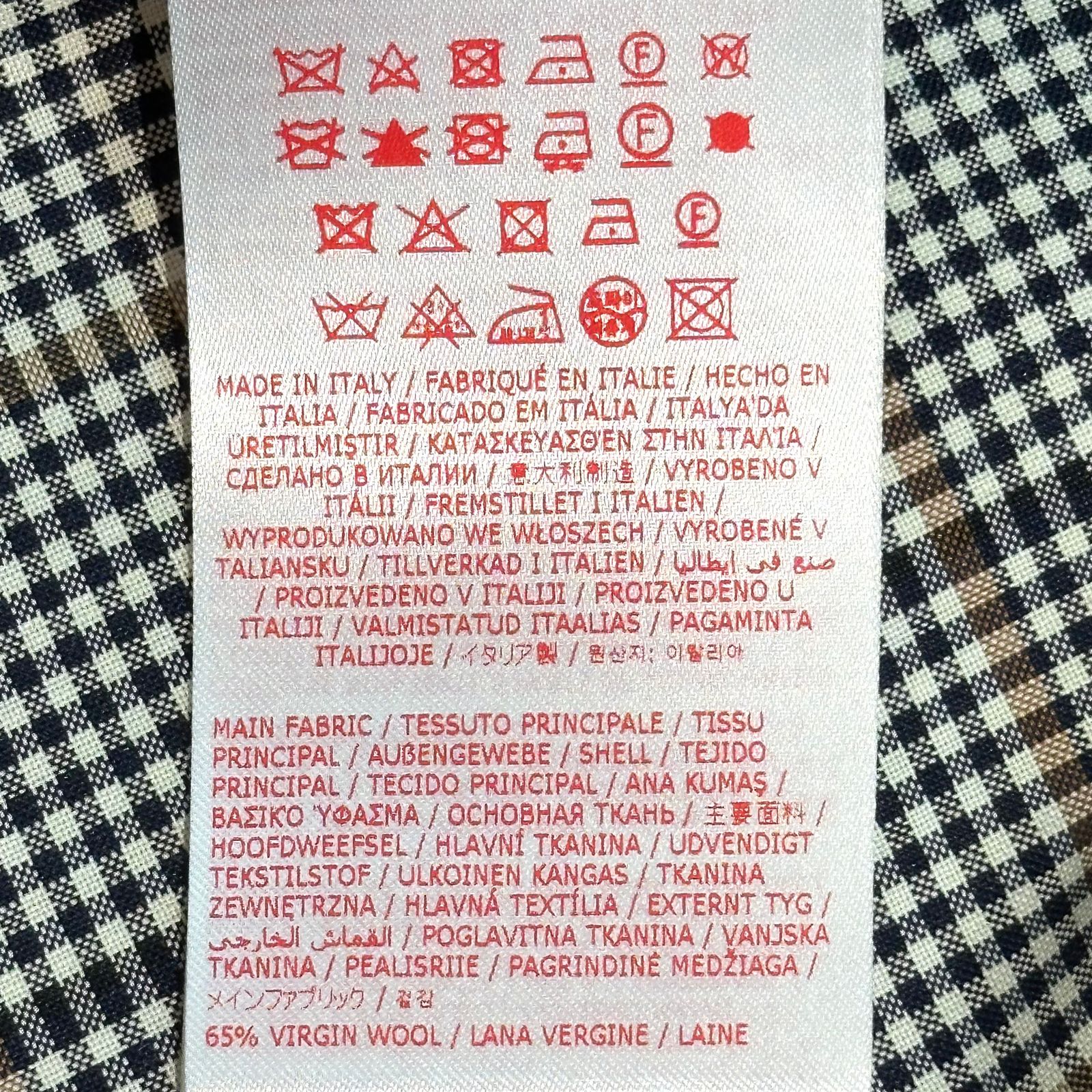 MARNI - MARNI/ ディープブルー チェック/ テクノウール製シャツ ...