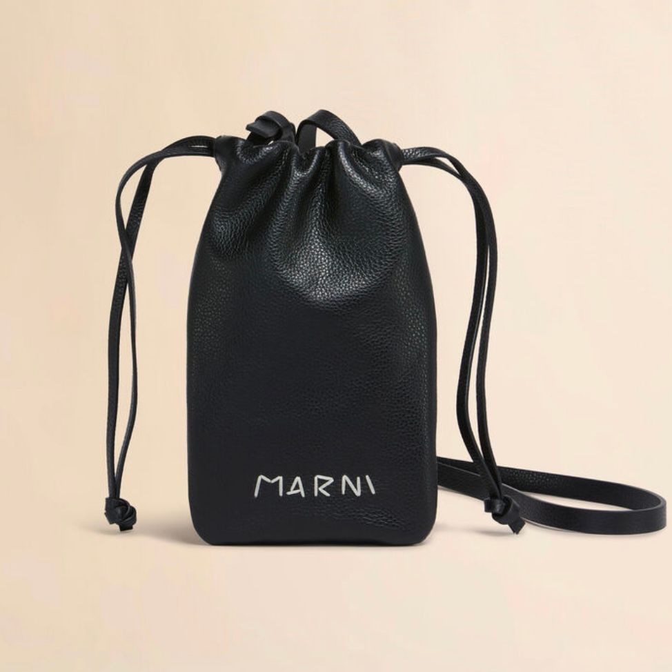*国内発♪MARNI★マルニ★レザー製スマホホルダー* MARNI - レザー製ドローストリング付きスマホホルダー マルニ