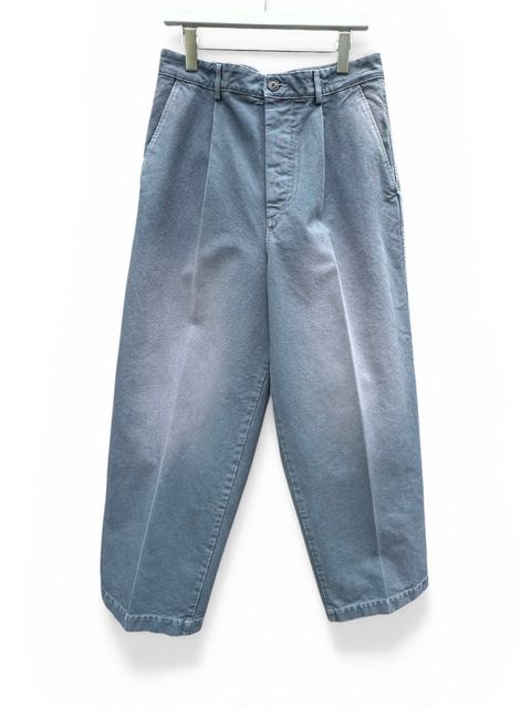 ブルー コットンワイドレッグパンツ/ 2026SS NEW