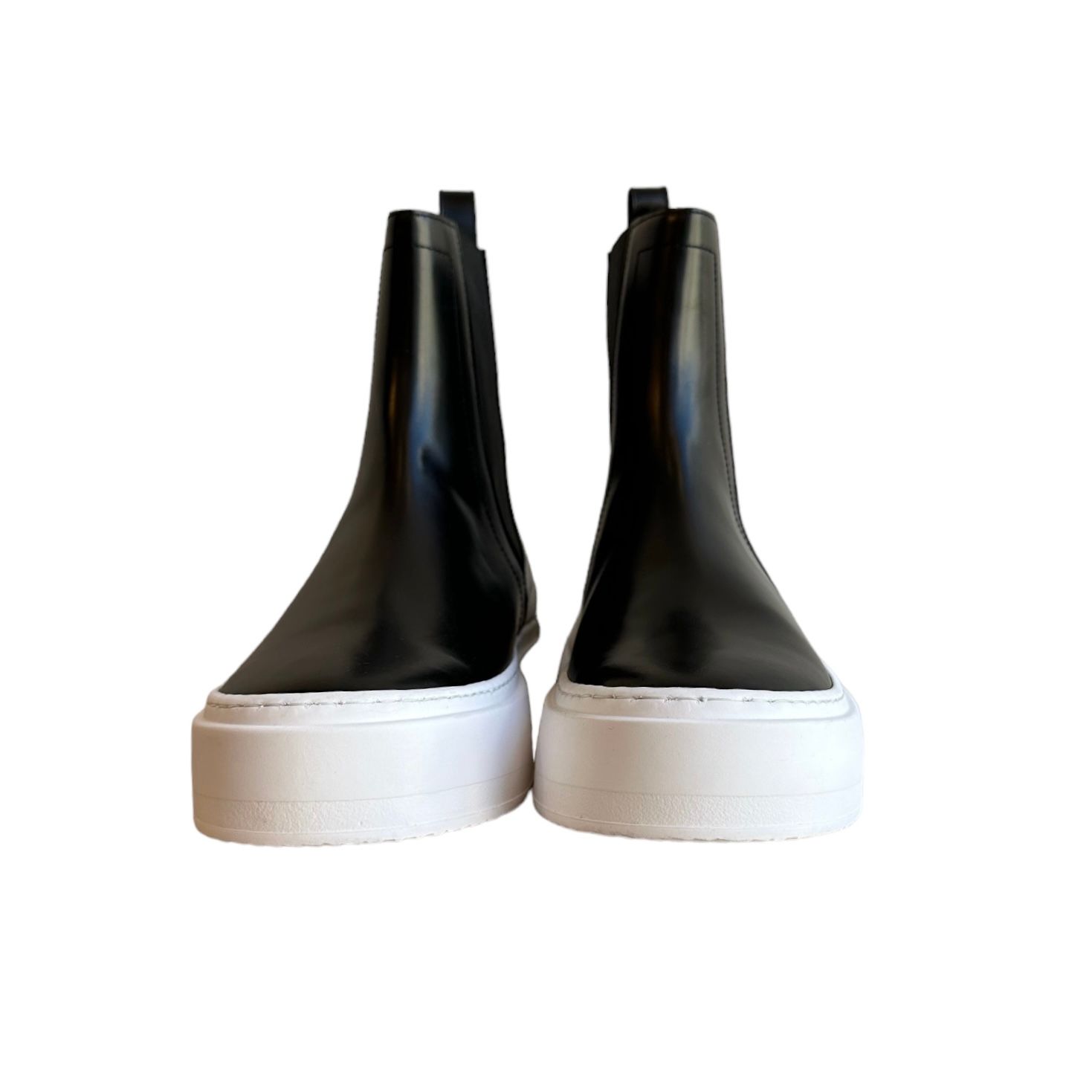 Chelsea cubics sneaker / スニーカー / ショートブーツ / チェルシーブーツ / レザー / ブラック / ホワイト
