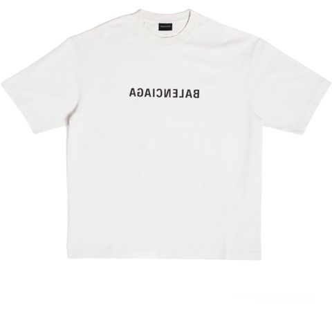 ミラーロゴTシャツ / クルーネックTシャツ / オフホワイト