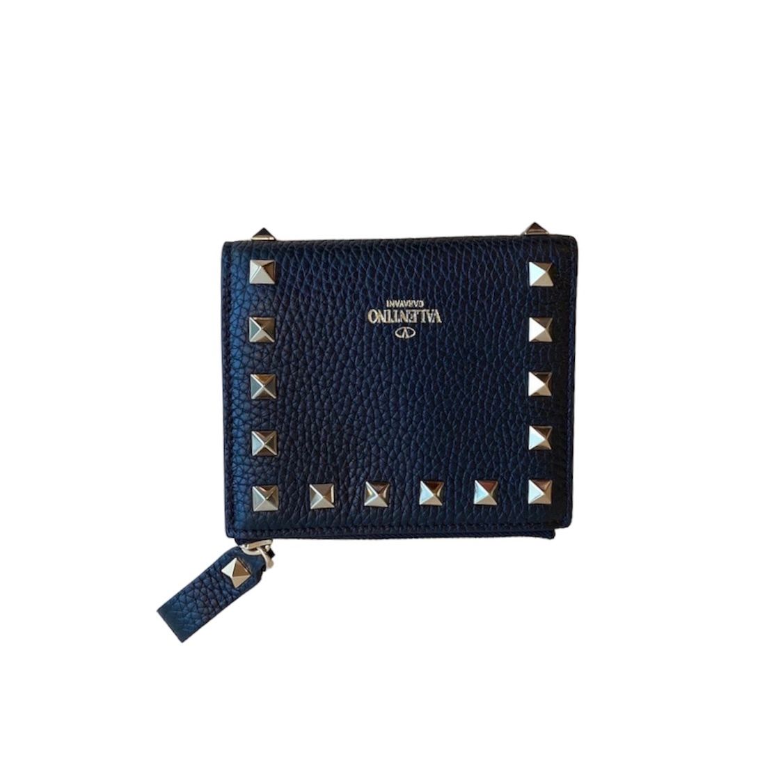 VALENTINO - ロックスタッズ グレインカーフスキン ジップ