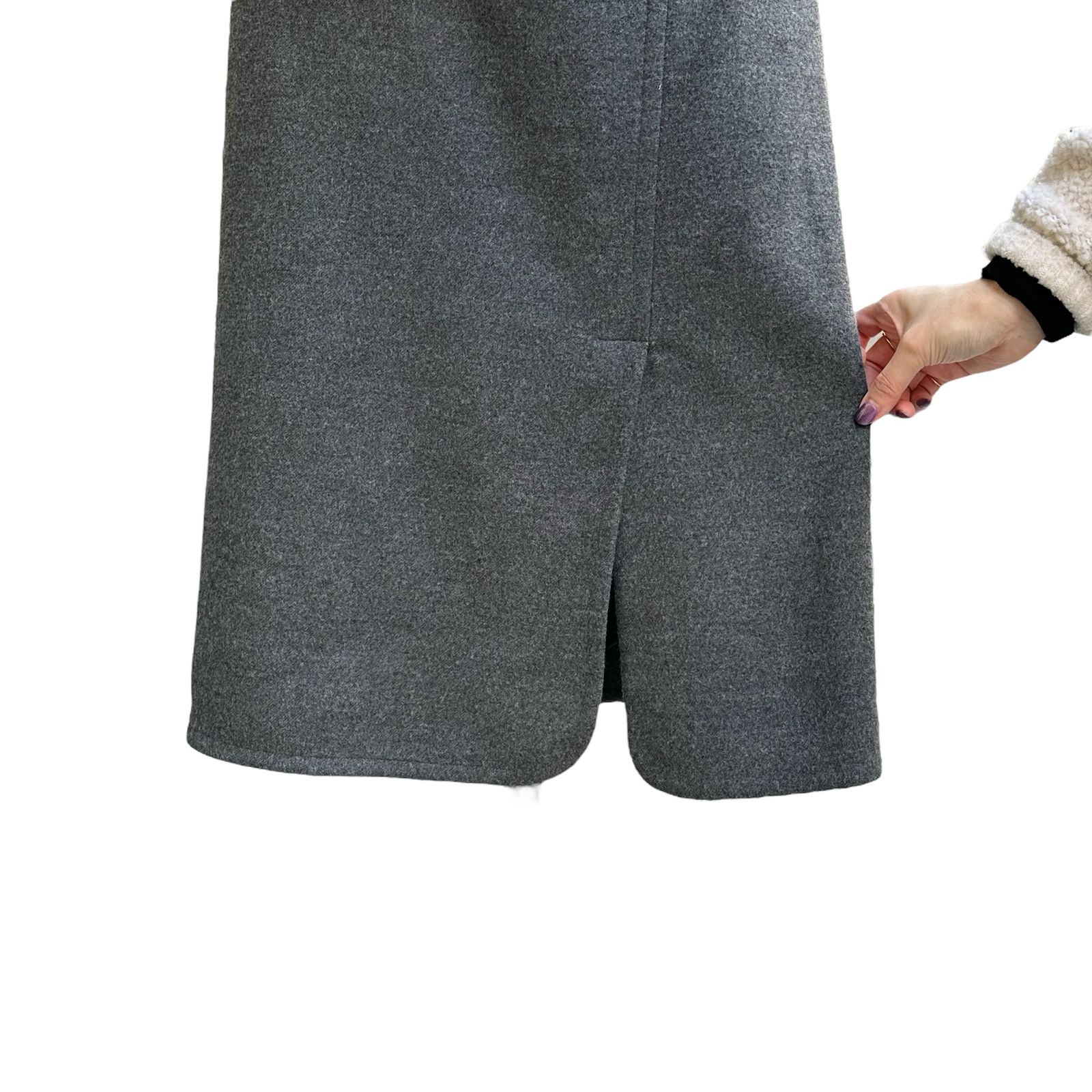 ONE-SHOULDER POCKET SKIRT / スカート / Aラインシルエット / レディース / グレー