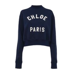 モックネック ロゴジャンパー / スウェットシャツ / コットン製 / ネイビー / 24AW NEW