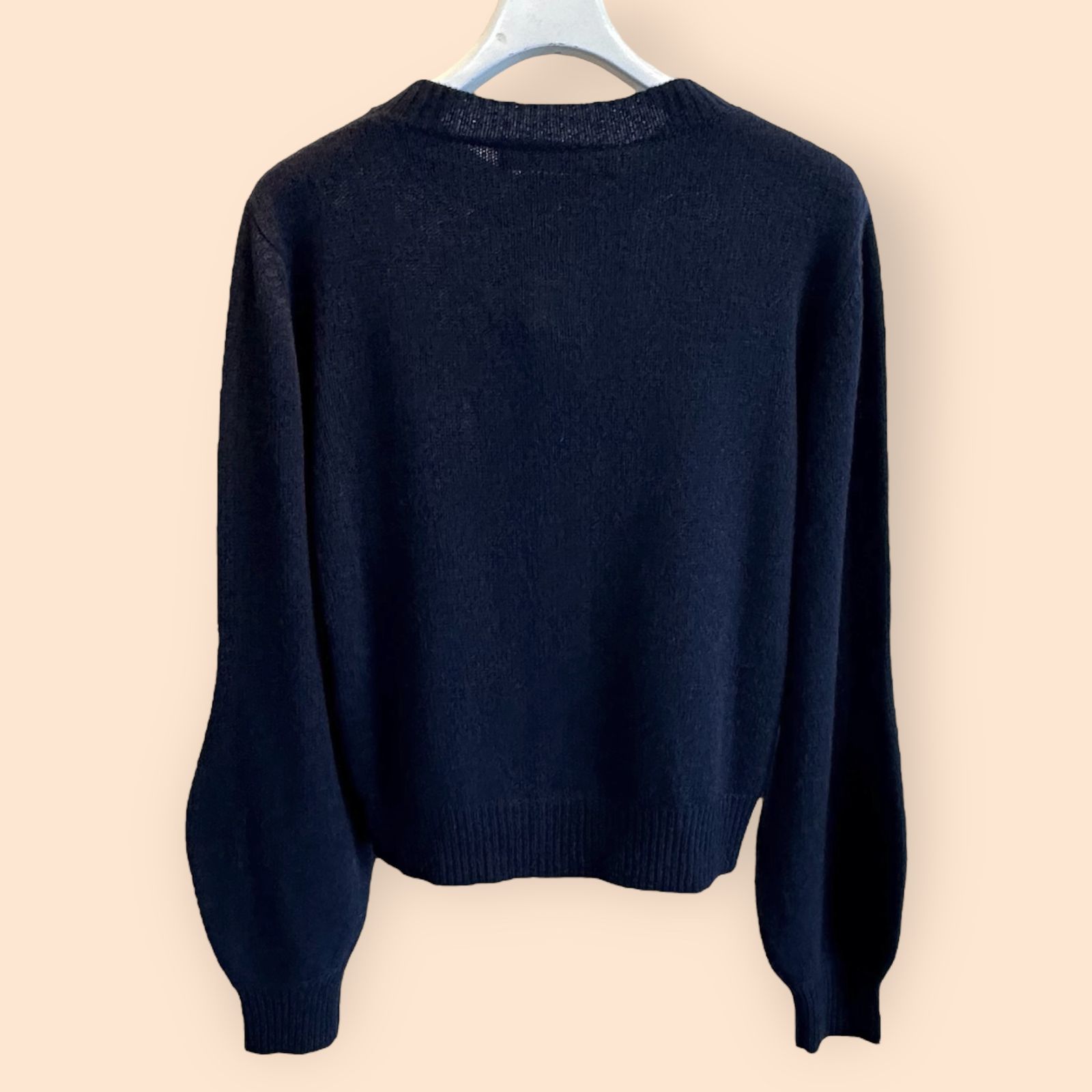 マルニパッチ付きカーディガン / ネイビー / 25aw new