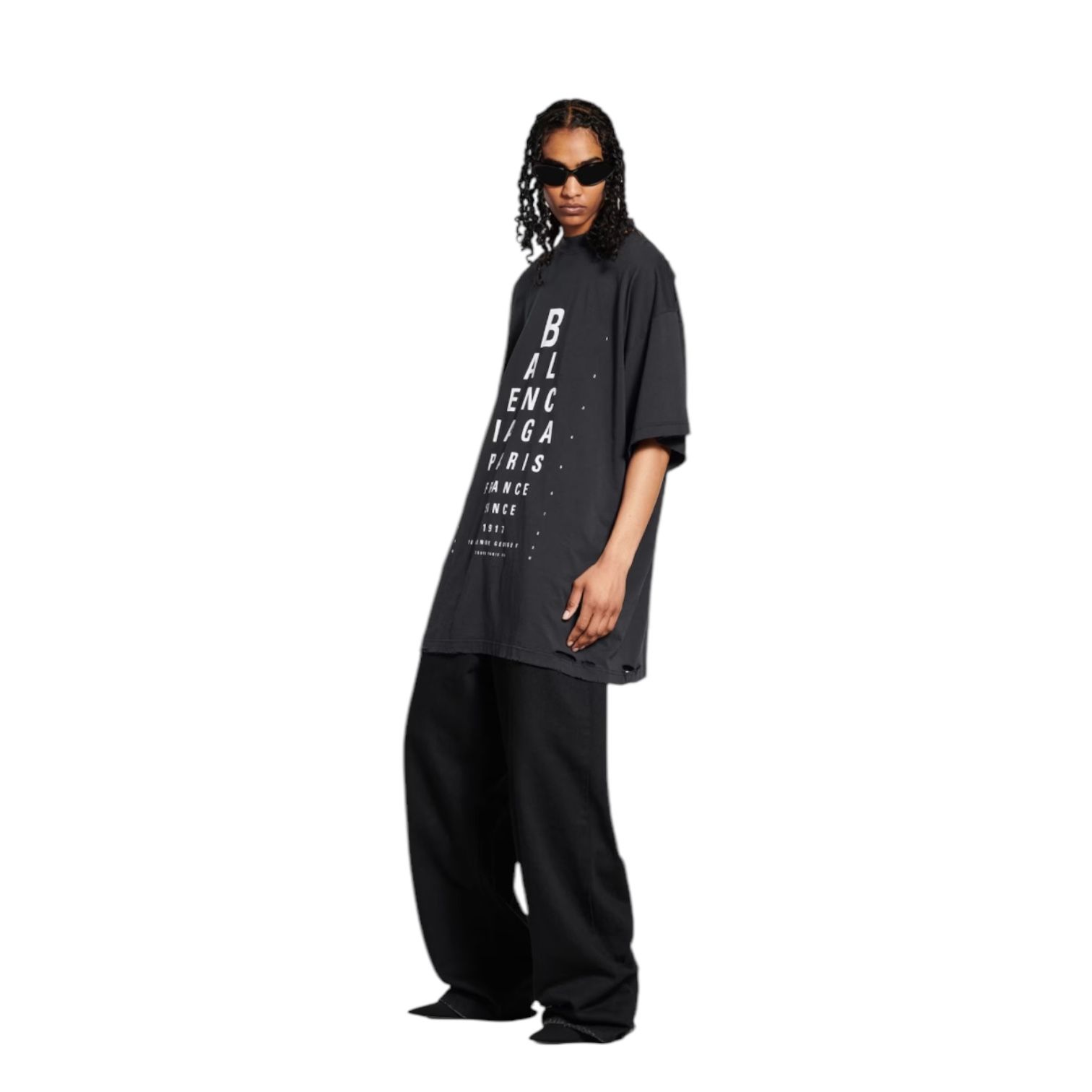 バレンシアガ ブラック オーバーサイズ Tシャツ