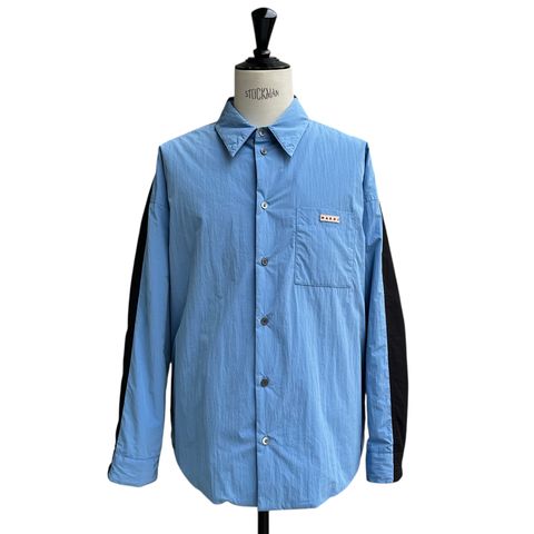 シャツブルゾン / ブルー＆ブラック / メンズ / 2025aw