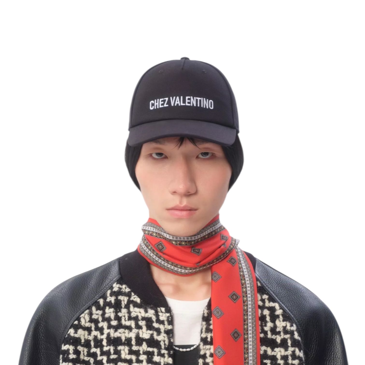 CHEZ VALENTINOベースボールキャップ / コットン / ブラック / ユニセックス / 2025ss new