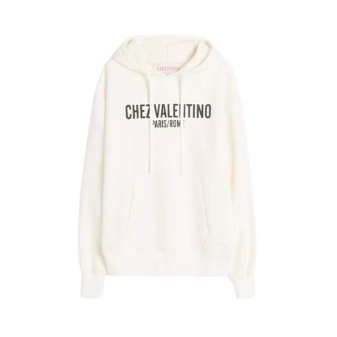 ジャージーコットン シェヴァレンティノプリント スウェットシャツ / ホワイト / ユニセックス / 2025ss new