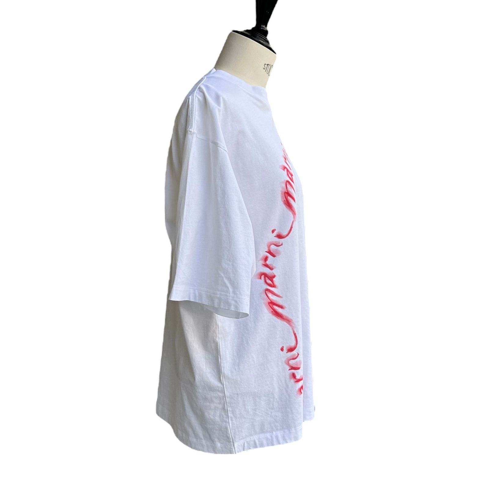 日本最級 MARNI - Tシャツ/オーガニックコットン製 ウェービーロゴ トップス