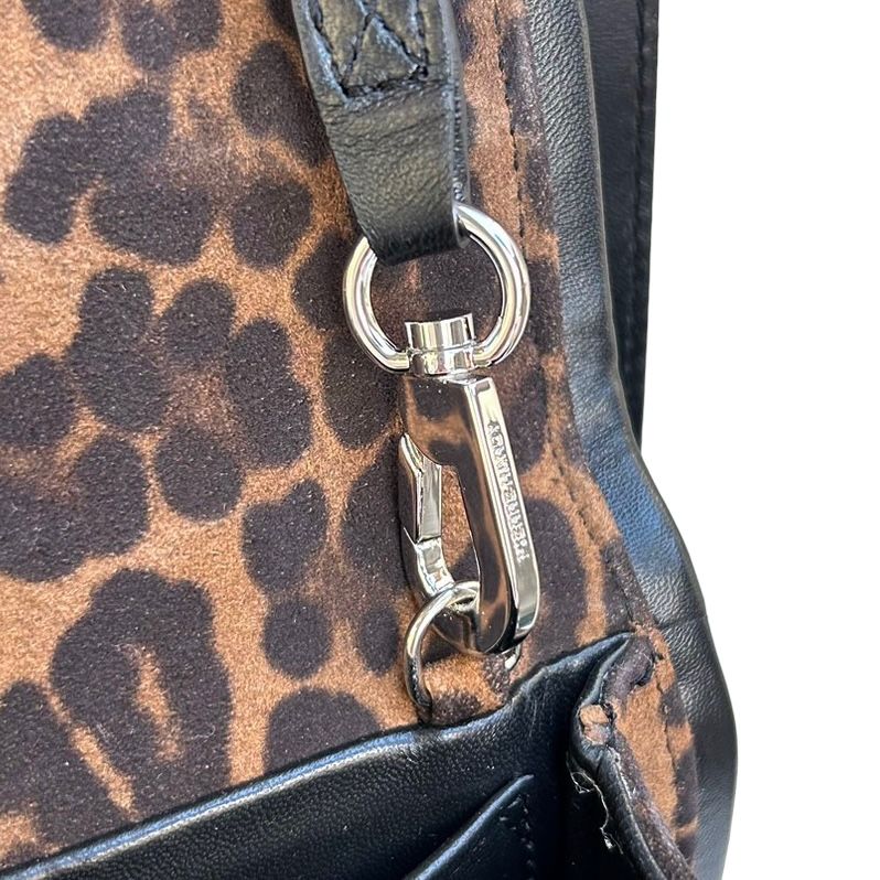 Alpha hand bag / ハンドバッグ / ショルダーバッグ / クラッチバッグ / レザー / レオパード