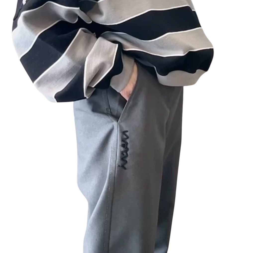 MARNIシンボル入り ストレートパンツ / ウール製 / グレー / 25SS new