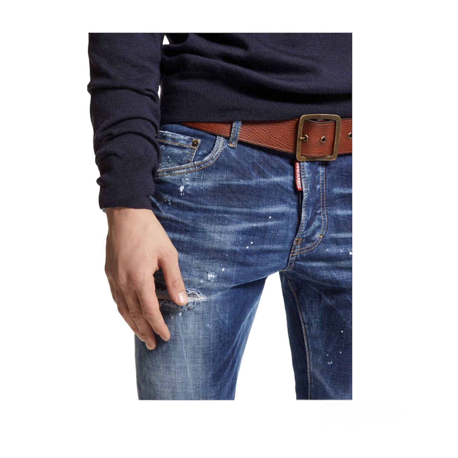 Dark Easy Wash Skater Jeans
