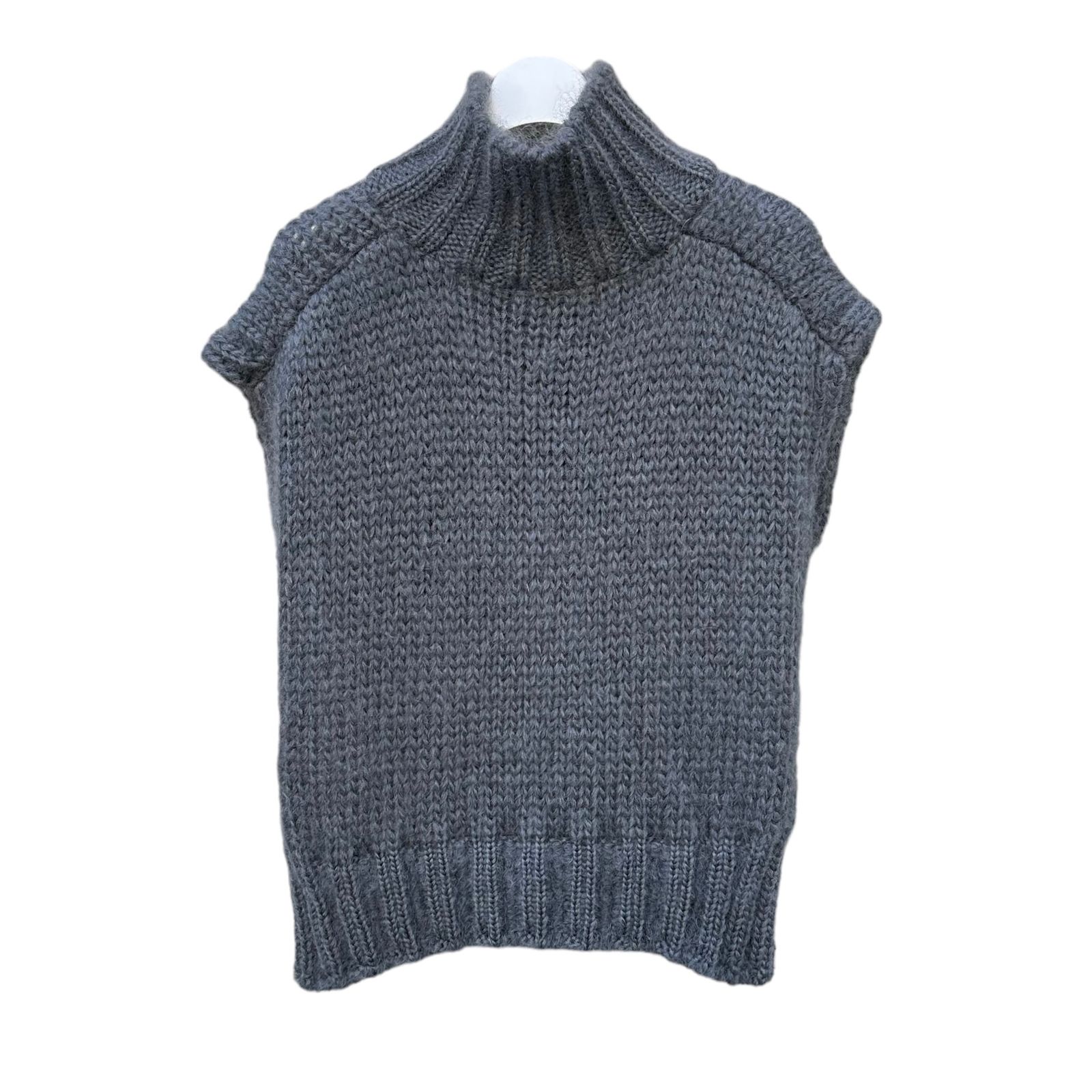 Low gauge mohair snood / ベスト / スヌード / ローゲージニット / モヘア / ダークグレー