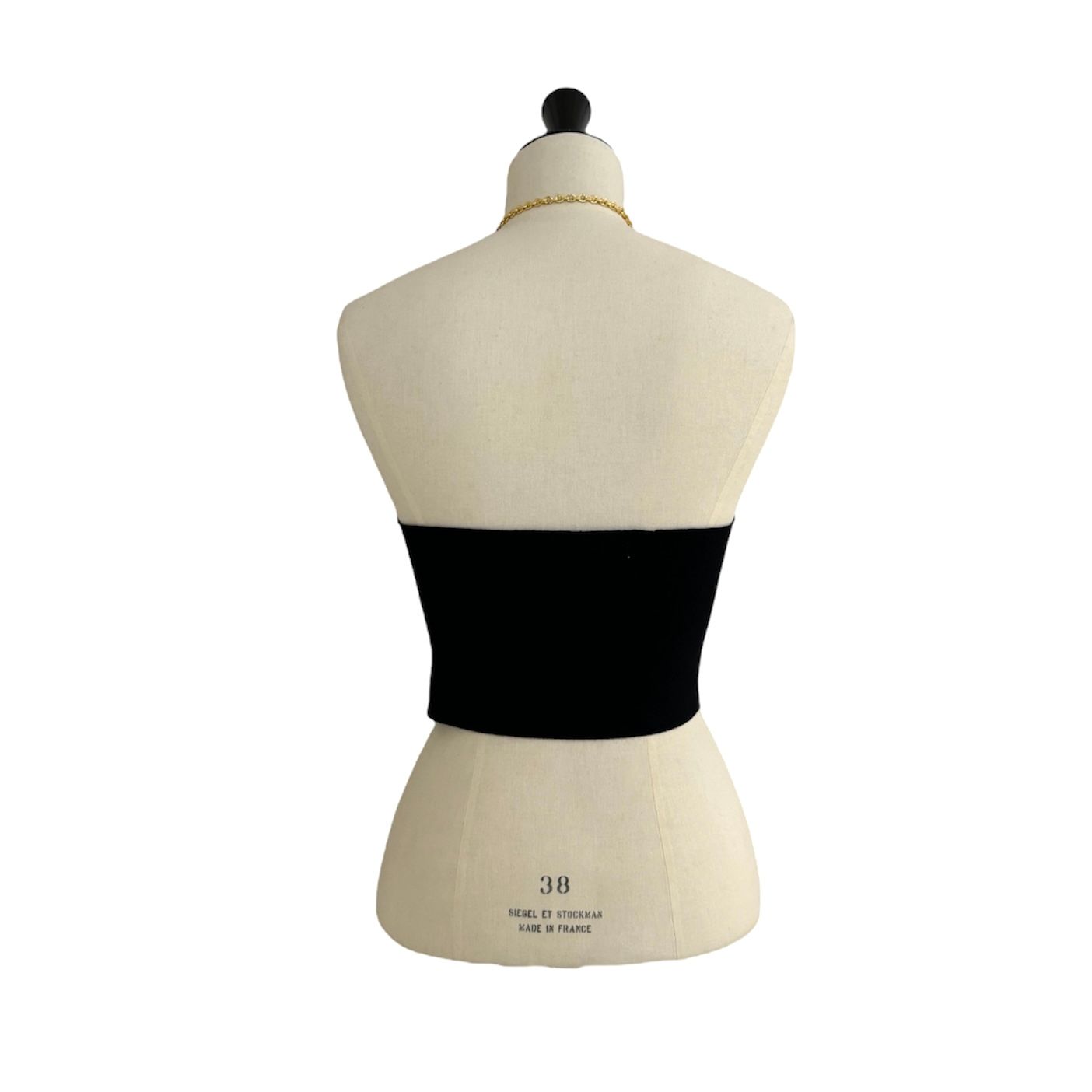 CHAIN HALTER NECK KNIT TOP WITH SLEEVE / ホルターネック / アンサンブル / ブラック / ウィメンズ